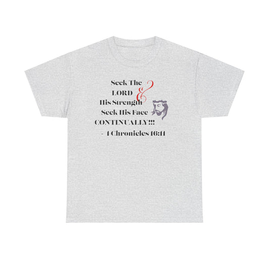 Seek The Lord faith-Inspired Unisex Cotton Tee, Inspirational T-Shirt, Christian Gift, Casual Wear, Bible Verse Shirt, Everyday Comfort