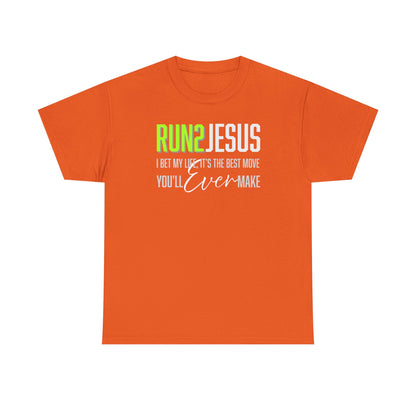 "Run 2 Jesus" Unisex Heavy Cotton Tee