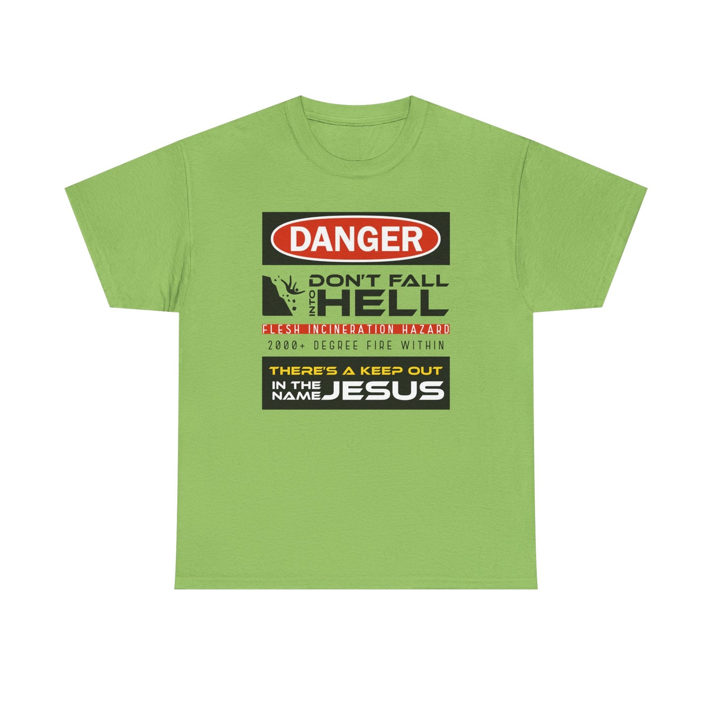 "Don't Fall into Hell" Unisex Heavy Cotton Tee