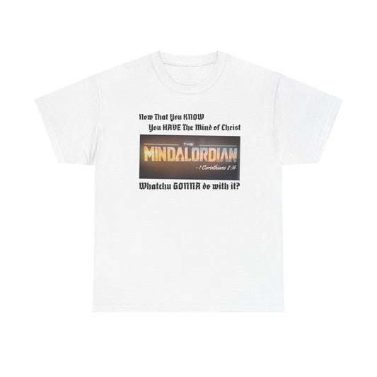 Mindful MINDALORDIAN Tee | Unisex Heavy Cotton Shirt, Inspirational T-Shirt, Casual Wear, Gift for Friends, Motivational Apparel