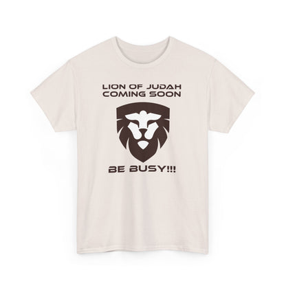"Lion of Judah Coming Soon" Unisex Heavy Cotton Tee