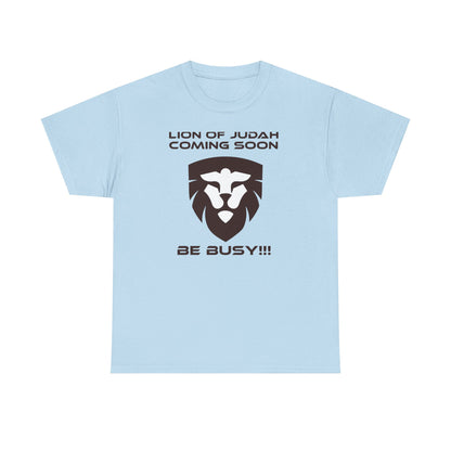 "Lion of Judah Coming Soon" Unisex Heavy Cotton Tee