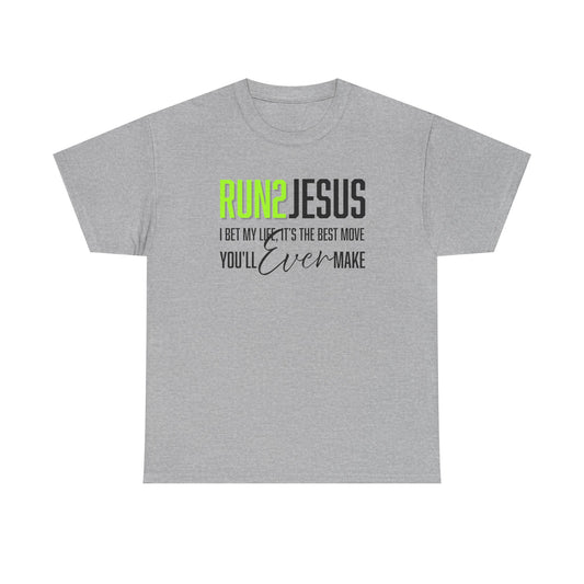 "Run 2 Jesus" Unisex Heavy Cotton Tee