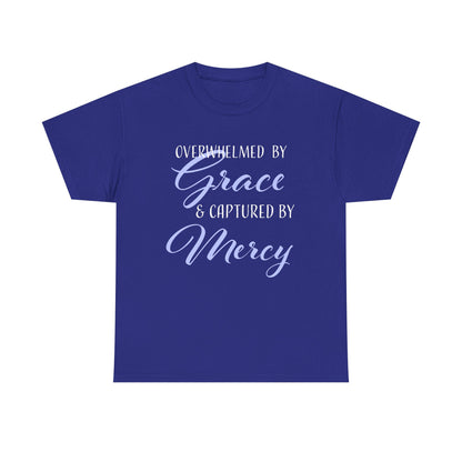 Overwhelmed by Grace Tee, Inspirational T-Shirt, Faith-Based Apparel, Christian Gift, Religious Top, Meaningful Message Shirt