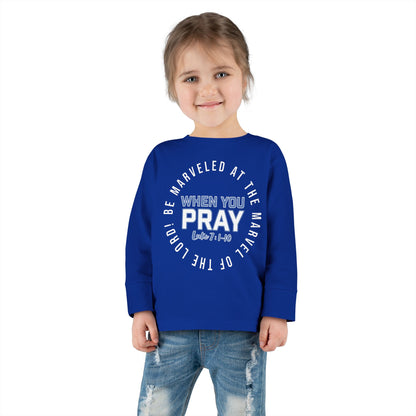 "Be Marveled" Toddler Long Sleeve Tee