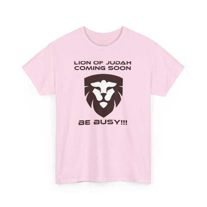 "Lion of Judah Coming Soon" Unisex Heavy Cotton Tee