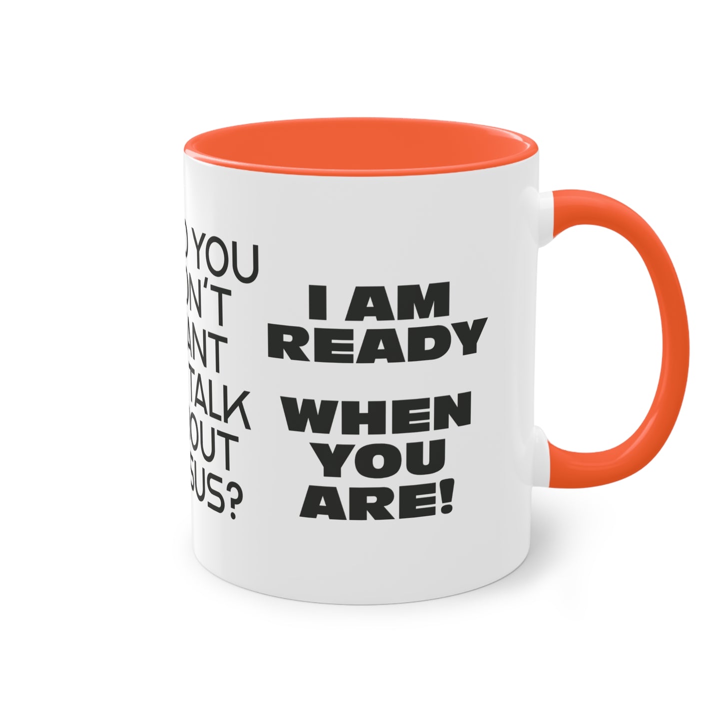"A Breath Away" Two-Tone Coffee Mug, 11oz