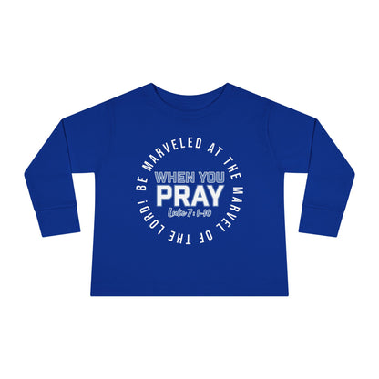 "Be Marveled" Toddler Long Sleeve Tee