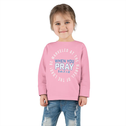 "Be Marveled" Toddler Long Sleeve Tee