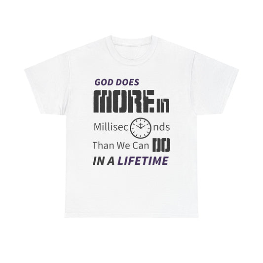 God Does More Inspirational Religious Tee, God Does More Shirt, Faith-Based T-Shirt, Christian Gift, Motivational Cotton Top