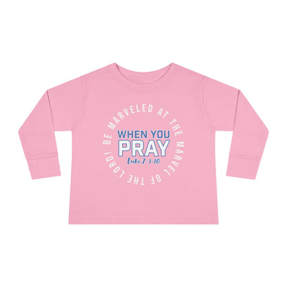 "Be Marveled" Toddler Long Sleeve Tee