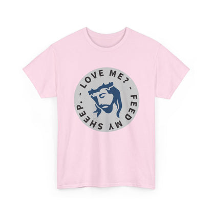 Jesus Love Me Feed Tee - Unisex Heavy Cotton T-Shirt, Christian Apparel, Faith-Based Gift, Casual Wear, Religious Tee