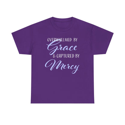 Overwhelmed by Grace Tee, Inspirational T-Shirt, Faith-Based Apparel, Christian Gift, Religious Top, Meaningful Message Shirt