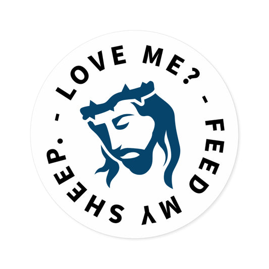 "Love Me?" Round Sticker, Indoor\Outdoor