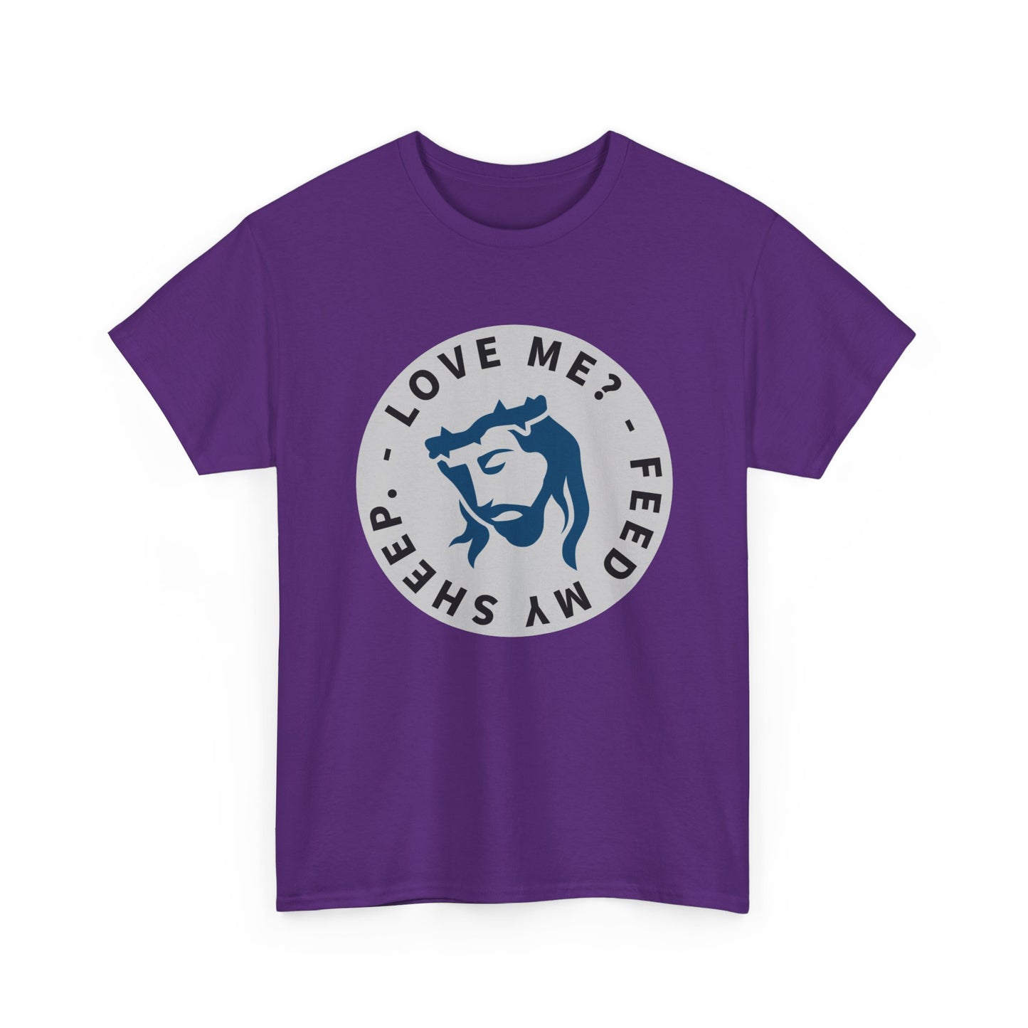 Jesus Love Me Feed Tee - Unisex Heavy Cotton T-Shirt, Christian Apparel, Faith-Based Gift, Casual Wear, Religious Tee