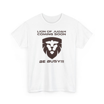 "Lion of Judah Coming Soon" Unisex Heavy Cotton Tee