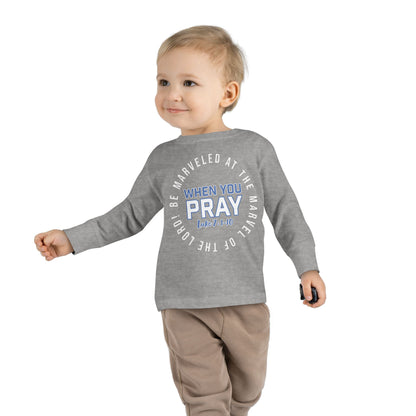 "Be Marveled" Toddler Long Sleeve Tee