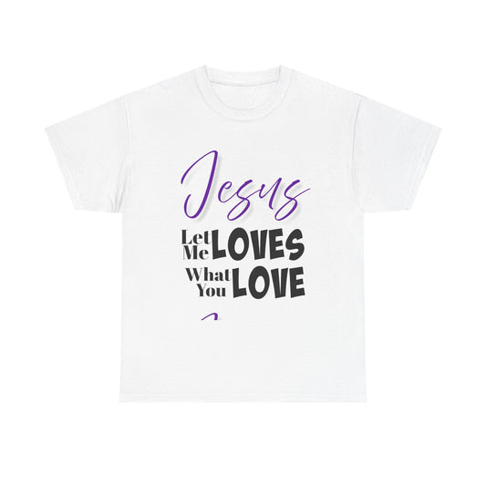 Jesus Loves Heavy Cotton Tee, Unisex Shirt, Christian Apparel, Faith-Based Gift, Casual Wear, Inspirational T-Shirt