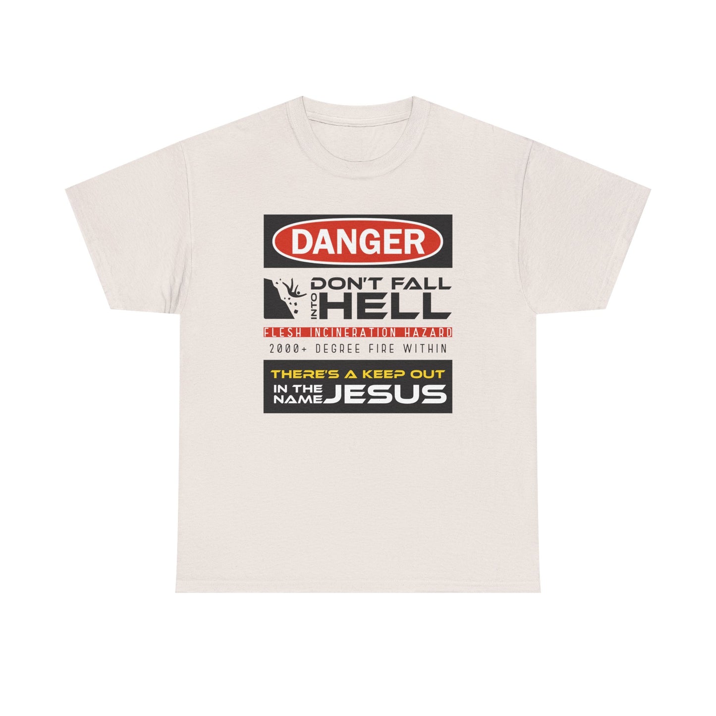 "Don't Fall into Hell" Unisex Heavy Cotton Tee