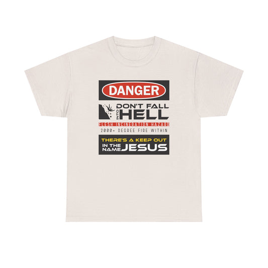 "Don't Fall into Hell" Unisex Heavy Cotton Tee
