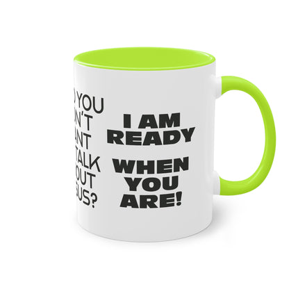 "A Breath Away" Two-Tone Coffee Mug, 11oz