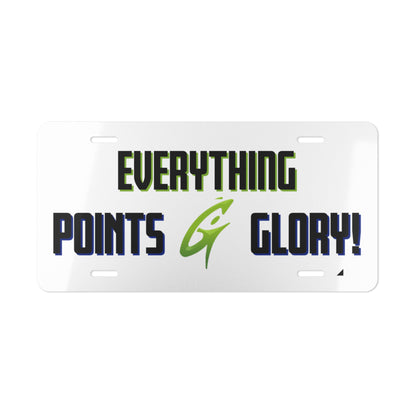 Everything Points Vanity Plate