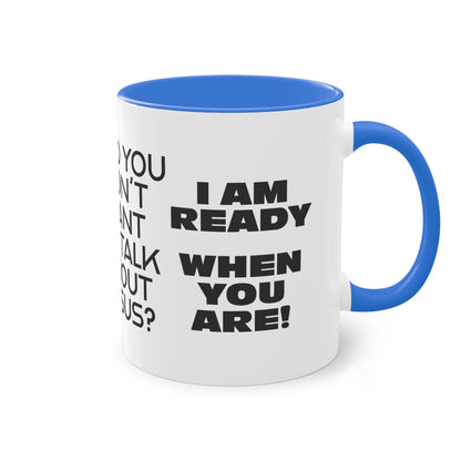 "A Breath Away" Two-Tone Coffee Mug, 11oz