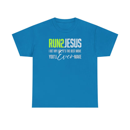 "Run 2 Jesus" Unisex Heavy Cotton Tee