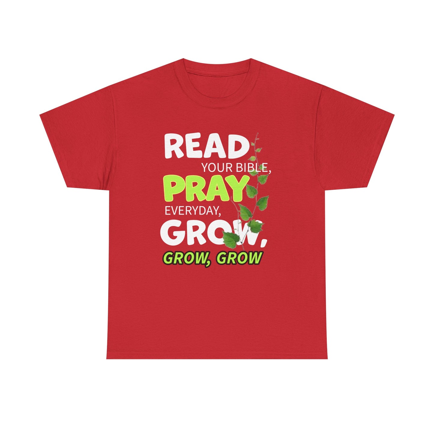 Read, Pray, Grow Inspirational Bible Quote Tee, Read Pray Grow T-Shirt, Faith-based Gift, Unisex Cotton Top for Everyday Wear, Perfect for Church or [...]
