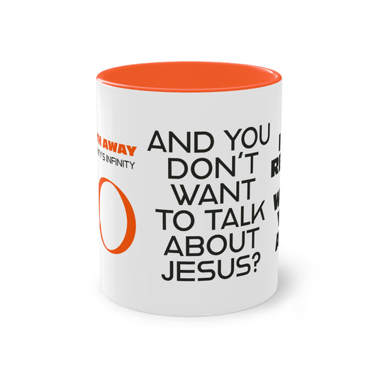 "A Breath Away" Two-Tone Coffee Mug, 11oz