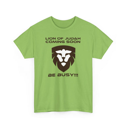 "Lion of Judah Coming Soon" Unisex Heavy Cotton Tee