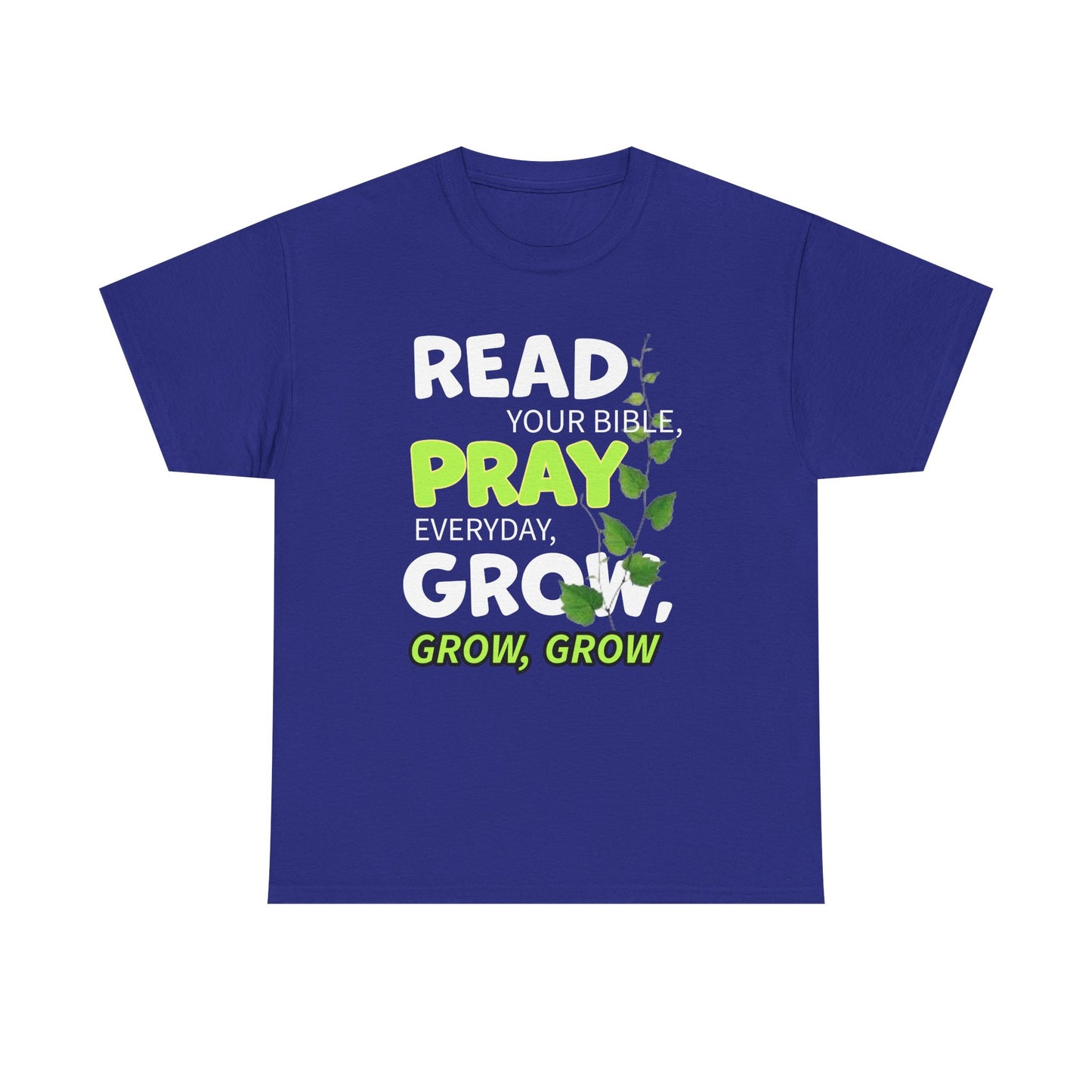 Read, Pray, Grow Inspirational Bible Quote Tee, Read Pray Grow T-Shirt, Faith-based Gift, Unisex Cotton Top for Everyday Wear, Perfect for Church or [...]