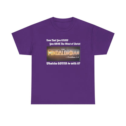 Mindful MINDALORDIAN Tee | Unisex Heavy Cotton Shirt, Inspirational T-Shirt, Casual Wear, Gift for Friends, Motivational Apparel