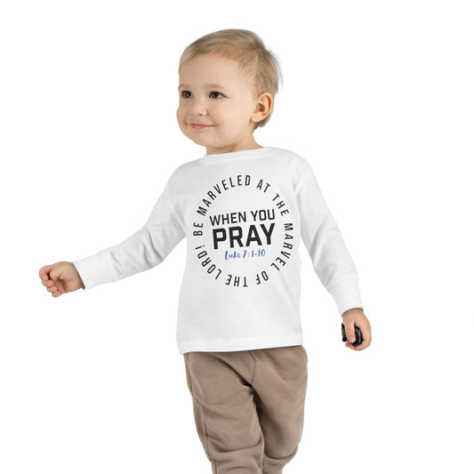 "Be Marveled" Toddler Long Sleeve Tee