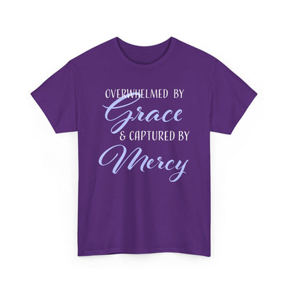 Overwhelmed by Grace Tee, Inspirational T-Shirt, Faith-Based Apparel, Christian Gift, Religious Top, Meaningful Message Shirt