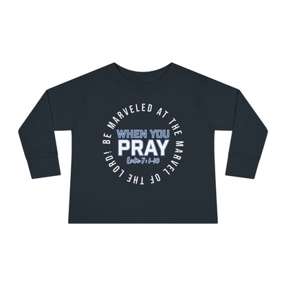 "Be Marveled" Toddler Long Sleeve Tee