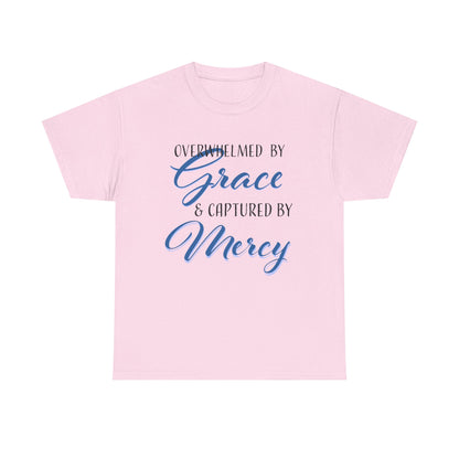 Overwhelmed by Grace Tee, Inspirational T-Shirt, Faith-Based Apparel, Christian Gift, Religious Top, Meaningful Message Shirt