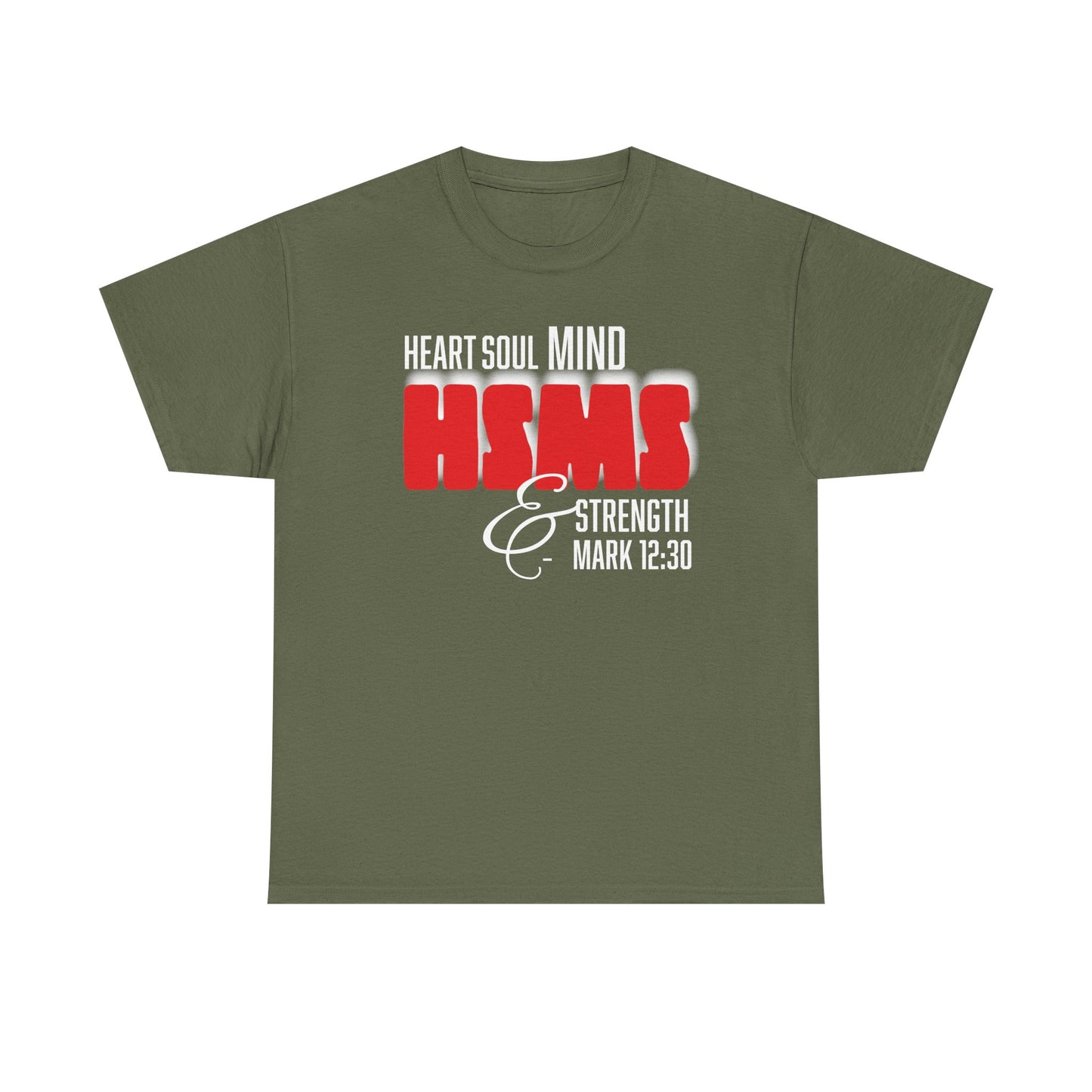 Heart, Soul, Mind Unisex Heavy Cotton Shirt, Faith-Based Apparel, Inspirational Gift, Church Wear, Motivational Clothing