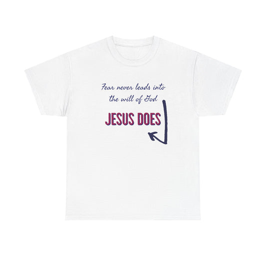 "Fear Never Leads" Unisex Heavy Cotton Tee