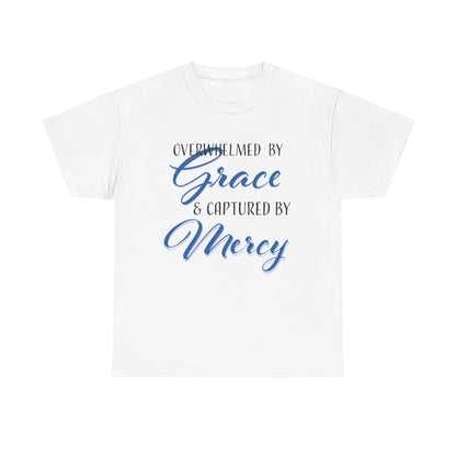 Overwhelmed by Grace Tee, Inspirational T-Shirt, Faith-Based Apparel, Christian Gift, Religious Top, Meaningful Message Shirt