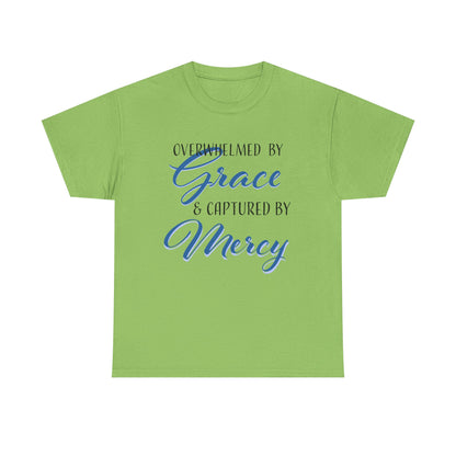 Overwhelmed by Grace Tee, Inspirational T-Shirt, Faith-Based Apparel, Christian Gift, Religious Top, Meaningful Message Shirt