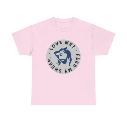 Jesus Love Me Feed Tee - Unisex Heavy Cotton T-Shirt, Christian Apparel, Faith-Based Gift, Casual Wear, Religious Tee