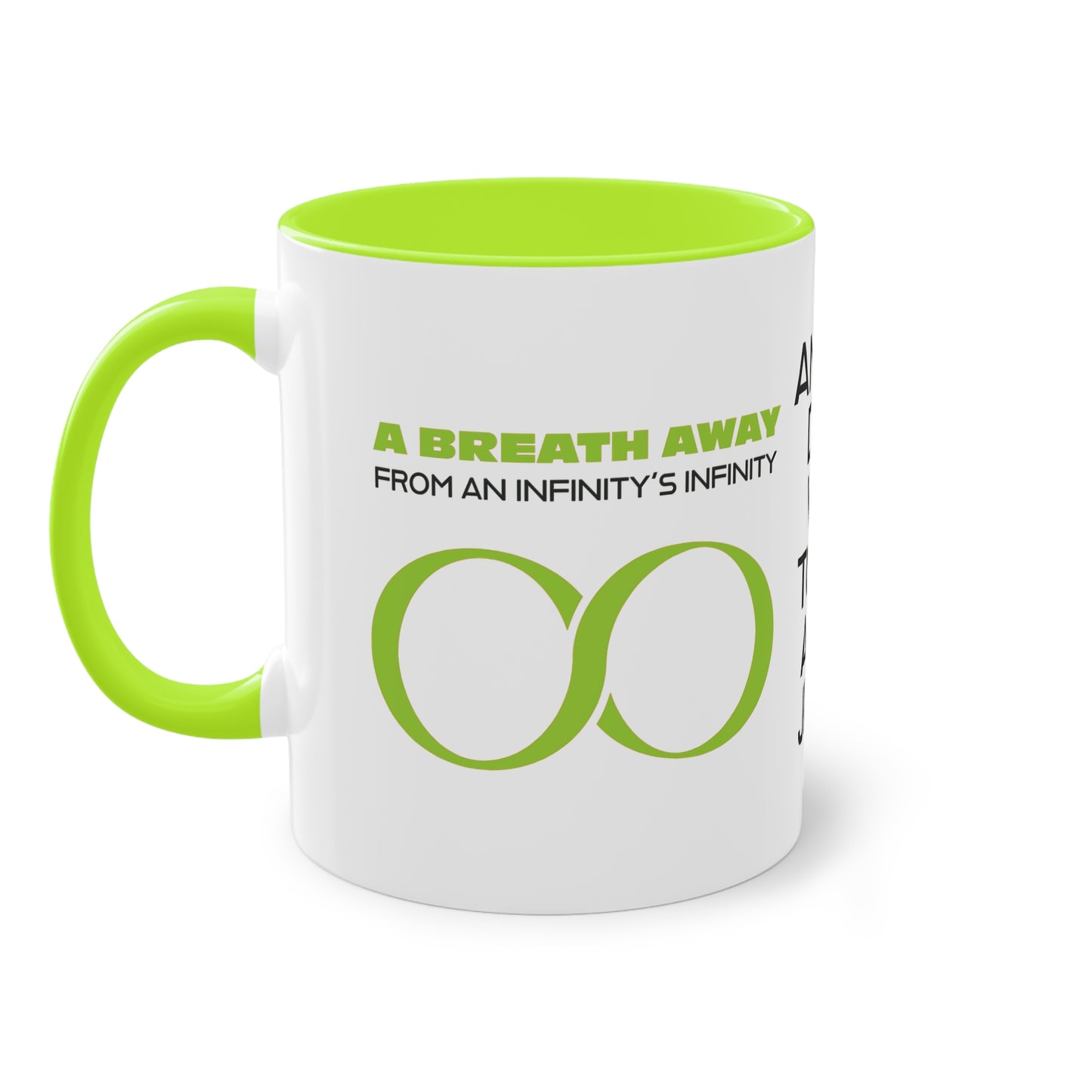 "A Breath Away" Two-Tone Coffee Mug, 11oz