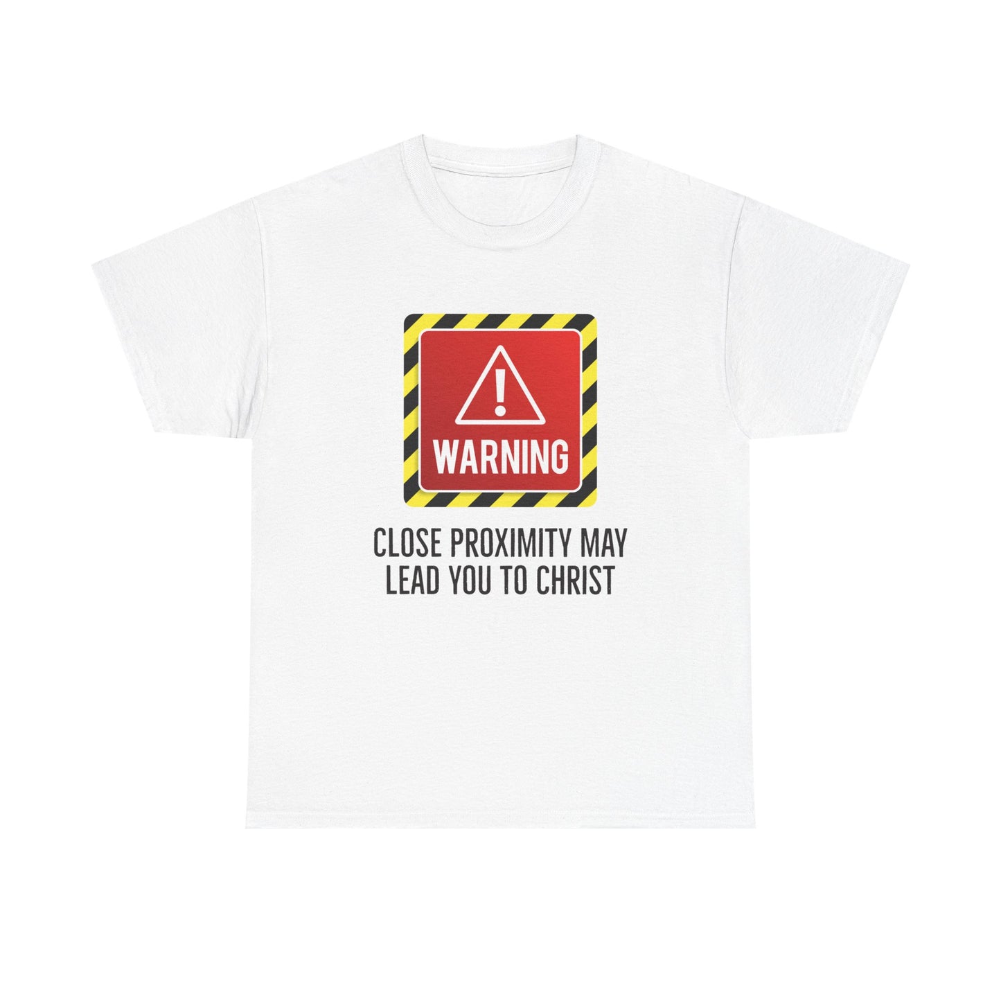 "Warning, May Lead to Christ!" Unisex Heavy Cotton Tee