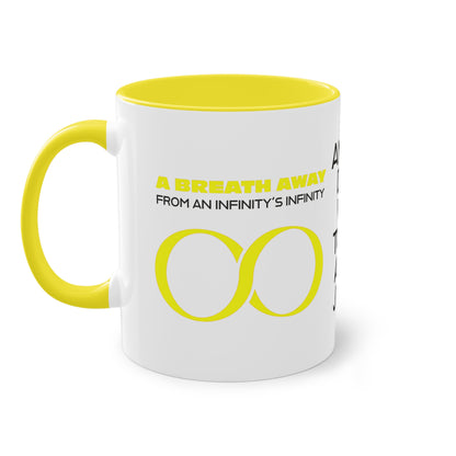 "A Breath Away" Two-Tone Coffee Mug, 11oz