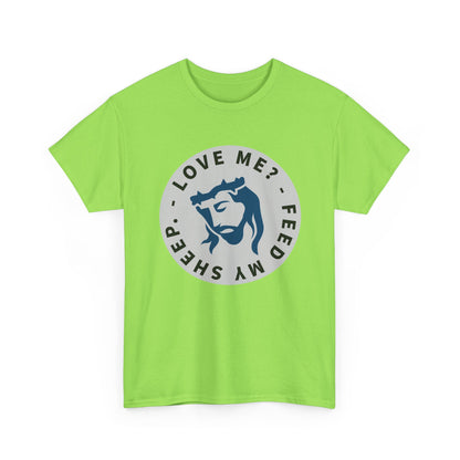 Jesus Love Me Feed Tee - Unisex Heavy Cotton T-Shirt, Christian Apparel, Faith-Based Gift, Casual Wear, Religious Tee