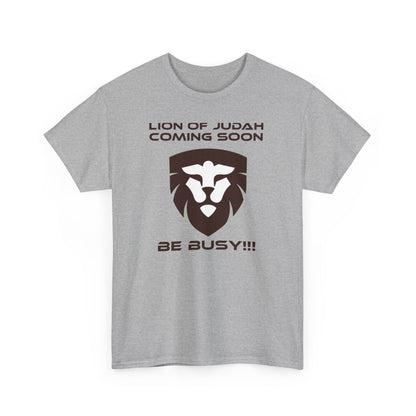 "Lion of Judah Coming Soon" Unisex Heavy Cotton Tee