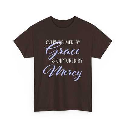 Overwhelmed by Grace Tee, Inspirational T-Shirt, Faith-Based Apparel, Christian Gift, Religious Top, Meaningful Message Shirt