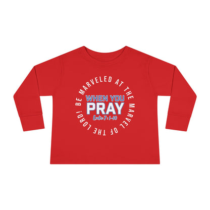 "Be Marveled" Toddler Long Sleeve Tee