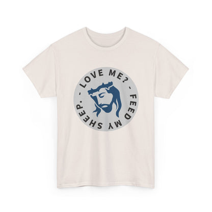 Jesus Love Me Feed Tee - Unisex Heavy Cotton T-Shirt, Christian Apparel, Faith-Based Gift, Casual Wear, Religious Tee